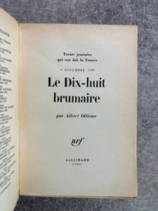 LE DIX-HUIT BRUMAIRE. 9 NOVEMBRE 1799.