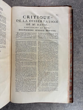 REMARQUES CRITIQUES SUR LE DICTIONNAIRE DE BAYLE. . JOLY PHILIPPE-LOUIS (ABBE. 1712-1782). 