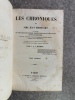 CHRONIQUES DE SIRE JEAN FROISSART QUI TRAITENT DES MERVEILLEUSES EMPRISES, NOBLES AVENTURES ET FAITS D'ARMES ADVENUS EN SON TEMPS EN FRANCE, ...