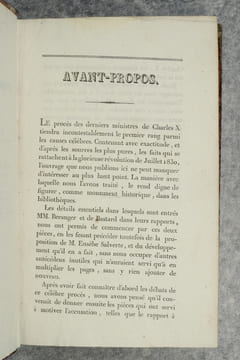PROCES DES DERNIERS MINISTRES DE CHARLES X, PRECEDE DU RAPPORT DE M. BERENGER, MEMBRE DE LA CHAMBRE DES DEPUTES ET DE LA COMMISSION D'ACCUSATION, ET ...