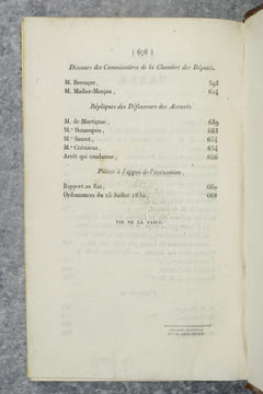 PROCES DES DERNIERS MINISTRES DE CHARLES X, PRECEDE DU RAPPORT DE M. BERENGER, MEMBRE DE LA CHAMBRE DES DEPUTES ET DE LA COMMISSION D'ACCUSATION, ET ...