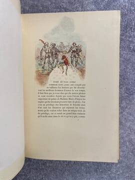 CHRONIQUES DU TEMPS PASSE. LE CONTE DE L’ARCHER. AQUARELLES DE A. POIRSON GRAVEES PAR GILLOT. IMPRESSION TYPOGRAPHIQUE PAR A. LAHURE.. SILVESTRE ...