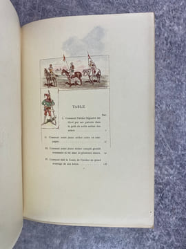 CHRONIQUES DU TEMPS PASSE. LE CONTE DE L’ARCHER. AQUARELLES DE A. POIRSON GRAVEES PAR GILLOT. IMPRESSION TYPOGRAPHIQUE PAR A. LAHURE.. SILVESTRE ...