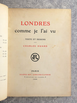 LONDRES COMME JE L'AI VU. TEXTE ET DESSINS PAR CHARLES HUARD. . HUARD CHARLES. (1874-1965).