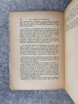 DIX ANNEES D’EMIGRATION. AVEC UNE INTRODUCTION PAR LOUIS THOMAS. . NEUILLY (ANGE, ACHILLE, THOMAS, COMTE DE. 1777-1863).