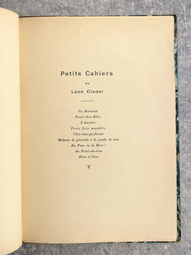 PETITS CAHIERS. ILLUSTRATIONS DE GAMBARD. . CLADEL LEON (1835-1892).