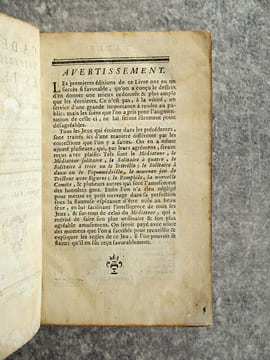ACADEMIE UNIVERSELLE DES JEUX, AVEC DES INSTRUCTIONS FACILES POUR APRENDRE A LES BIEN JOUER. NOUVELLE EDITION, AUGMENTEE, ET MISE EN MEILLEUR ORDRE. . ...