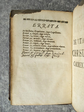DE VITA CHRISTI CARMEN E LATINO VIRI ILLUSTRISSIMI D. ARNALDI ANDILLII. LATINUM REDDITUM A IOANNE MONTACUTO.. ARNAULD D'ANDILLY ROBERT. (1589-1674).