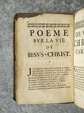 DE VITA CHRISTI CARMEN E LATINO VIRI ILLUSTRISSIMI D. ARNALDI ANDILLII. LATINUM REDDITUM A IOANNE MONTACUTO.. ARNAULD D'ANDILLY ROBERT. (1589-1674).