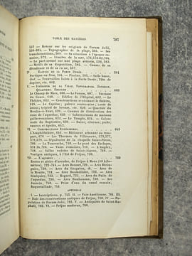 HISTOIRE DE FREJUS. FORUM JULII. SES ANTIQUITES - SON PORT (ACCOMPAGNEE DE TROIS PLANCHES). . AUBENAS J. A.