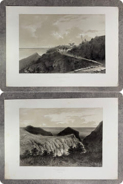 SAINTE-HELENE. TRANSLATION DU CERCUEIL DE L’EMPEREUR NAPOLEON A BORD DE LA FREGATE LA BELLE-POULE. HISTOIRE ET VUES PITTORESQUES DE TOUS LES SITES DE ...