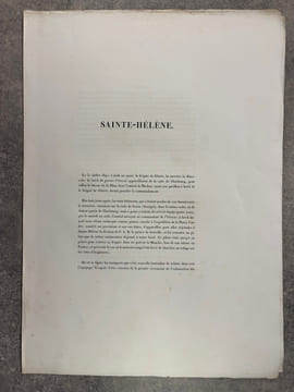 SAINTE-HELENE. TRANSLATION DU CERCUEIL DE L’EMPEREUR NAPOLEON A BORD DE LA FREGATE LA BELLE-POULE. HISTOIRE ET VUES PITTORESQUES DE TOUS LES SITES DE ...