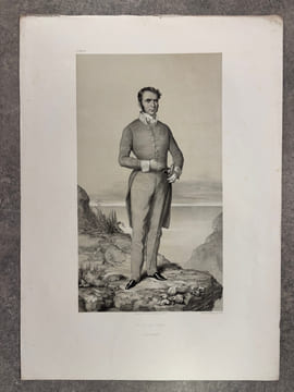 SAINTE-HELENE. TRANSLATION DU CERCUEIL DE L’EMPEREUR NAPOLEON A BORD DE LA FREGATE LA BELLE-POULE. HISTOIRE ET VUES PITTORESQUES DE TOUS LES SITES DE ...