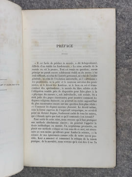 CRITIQUE DES SYSTEMES DE MORALE CONTEMPORAINS. MORALE EVOLUTIONNISTE. MORALE POSITIVISTE. MORALE INDEPENDANTE. MORALE KANTIENNE ET NEO-KANTIENNE. ...