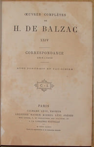 OEUVRES COMPLETES. XXIV. CORRESPONDANCE. 1819-1850. AVEC PORTRAIT ET FAC-SIMILE.
