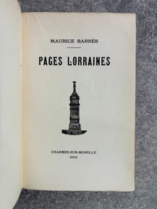 PAGES LORRAINES. CHARMES-SUR-MOSELLE. 