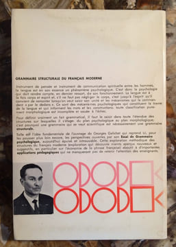 GRAMMAIRE STRUCTURALE DU FRANÇAIS MODERNE. 4 EME EDITION, REVUE ET CORRIGEE. PARIS. HATIER. 1971.. GALICHET GEORGES (NE EN 1904).