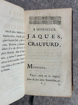 ESSAI SUR LA CONFORMITE DE LA MEDECINE DES ANCIENS ET DES MODERNES, OU COMPARAISON ENTRE LA PRATIQUE D'HIPPOCRATE, GALIEN, SYDENHAM & BOERHAAVE, DANS ...