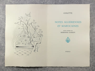 NOTES ALGERIENNES ET MAROCAINES. EAUX-FORTES DE MARIANNE CLOUZOT.