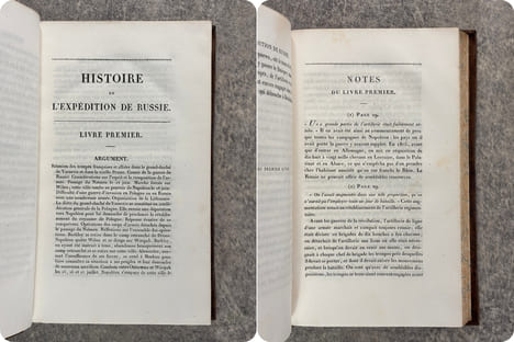 HISTOIRE DE L'EXPEDITION DE RUSSIE, PAR M.***, AVEC UN ATLAS, UN PLAN DE LA BATAILLE DE LA MOSKWA, ET UNE VUE DU PASSAGE DU NIEMEN. . CHAMBRAY ...