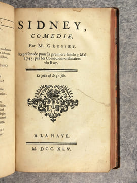 - SABINUS ET EPONINE, TRAGEDIE. PAR MONSIEUR RICHER. REPRESENTEE POUR LA PREMIERE FOIS, SUR LE THEATRE DE LA COMEDIE FRANCAISE LE 29 DE DECEMBRE 1734. ...