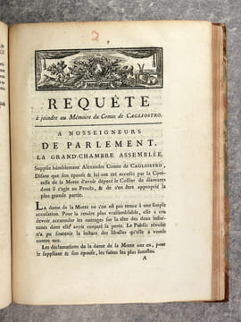 MEMOIRE POUR LOUIS-RENE-EDOUARD DE ROHAN, CARDINAL DE LA SAINTE EGLISE ROMAINE, EVEQUE & PRINCE DE STRASBOURG, LANDGRAVE D’ALSACE, PRINCE-ETAT ...