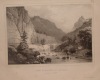 LANSLEBOURG. ANCIENNE ROUTE DU MONT CENIS. LITH. DE LANGLUME.. BURCH (HIPPOLYTE VAN DER. 1796-1854).