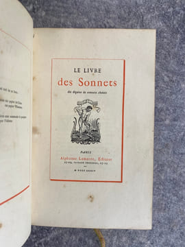 LE LIVRE DES SONNETS. DIX DIZAINS DE SONNETS CHOISIS. . undefined