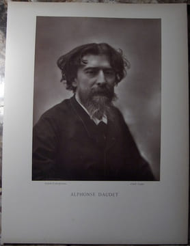 ALPHONSE DAUDET. (1840-1897). . CARJAT ETIENNE, CLICHE. (1828-1906).