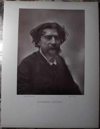 ALPHONSE DAUDET. (1840-1897). . CARJAT ETIENNE, CLICHE. (1828-1906).