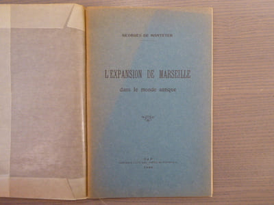 L'EXPANSION DE MARSEILLE dans le monde antique.