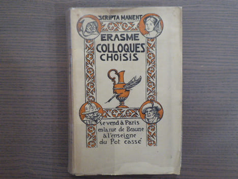 COLLOQUES CHOISIS. Ornementation dessinée et gravée par Henry CHAPRON.. ERASME - CHAPRONT Henry