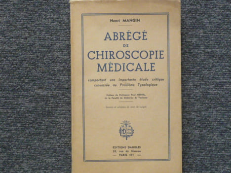 Abrégé de chiroscopie médicale.. MANGIN Henri