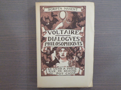 DIALOGUES PHILOSOPHIQUES. Ornementation dessinée et gravée par Henry CHAPRON.. VOLTAIRE - CHAPRONT Henry