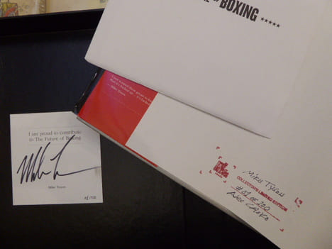 BOXE. The future of boxing. Signature autographe de Mike TYSON.. TYSON Mike - CHOKO Alexandre