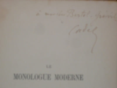 Le monologue moderne. Illustrations de Luigi LOIR.