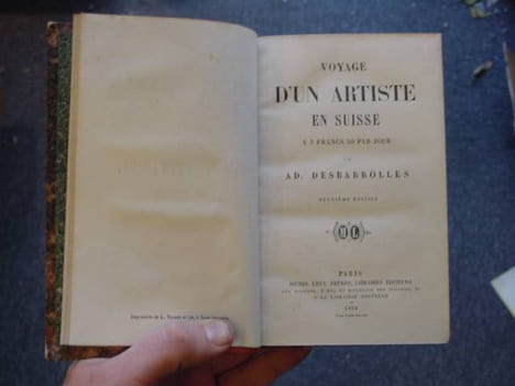 voyage d'un artiste en suisse à 3 francs 50 par jour.. DESBARROLLES Ad.