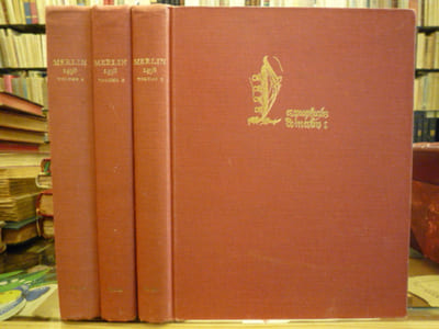 Le Premier Volume de Merlin 1498. - Le Second Volume de Merlin 1498. - Les Prophecies de Merlin 1498. - les PROPHETIES de MERLIN.