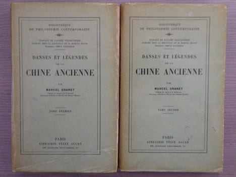 DANSES ET LÉGENDES DE LA CHINE ANCIENNE. Tomes 1-2.. GRANET Marcel