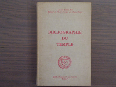 Bibliographie du Temple.