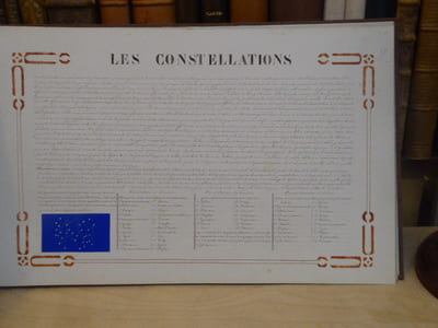 Important manuscrit d'ASTRONOMIE. Les CONSTELLATIONS.