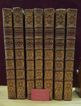 HISTOIRE GÉNÉRALE DES CÉRÉMONIES. MOEURS, ET COUTUMES RELIGIEUSES DE TOUS LES PEUPLES DU MONDE, representées en 243 Figures dessinées de la main de ...