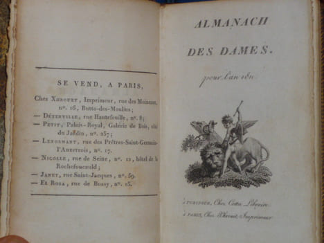 ALMANACH DES DAMES pour l'an 1811.. ALMANACH DES DAMES
