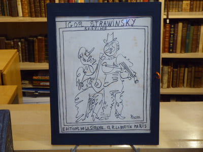 RAGTIME pour onze instruments. Transcription pour piano par l'auteur. Couverture de Pablo PICASSO.