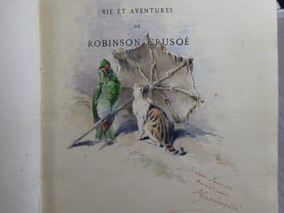 Vie et Aventures de ROBINSON CRUSOE. 4 volumes.
