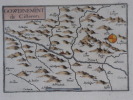 Carte du "Gouvernement de CISTERON" ( SISTERON ). ( 1636 ).. TASSIN Nicolas Christophe