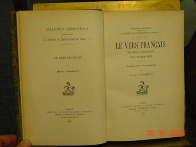 le vers français. ses moyens d'expression, son harmonie.