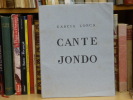 CANTE JONDO. Dix poèmes ornés de lithographies.. GARCIA LORCA Federico - SOLER Paul