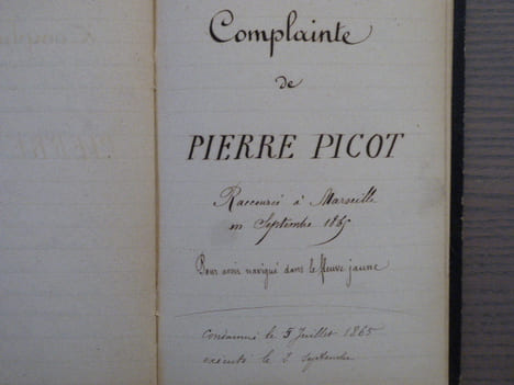 MANUSCRIT comprenant entre-autres LES COMPLAINTES CRIMINELLES suivantes: La Complainte de DUMOLLAR. - La Complainte de François LUNEAU dit MICHAUD. - ...