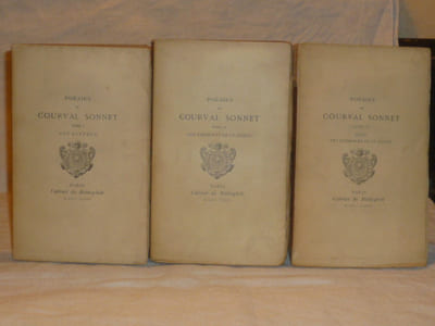 POESIES de COURVAL SONNET. - Tome 1: Les Satyres. - Tome 2: Les exercices de ce temps. - Tome 3: Suite des exercices de ce temps. 3 volumes complet.